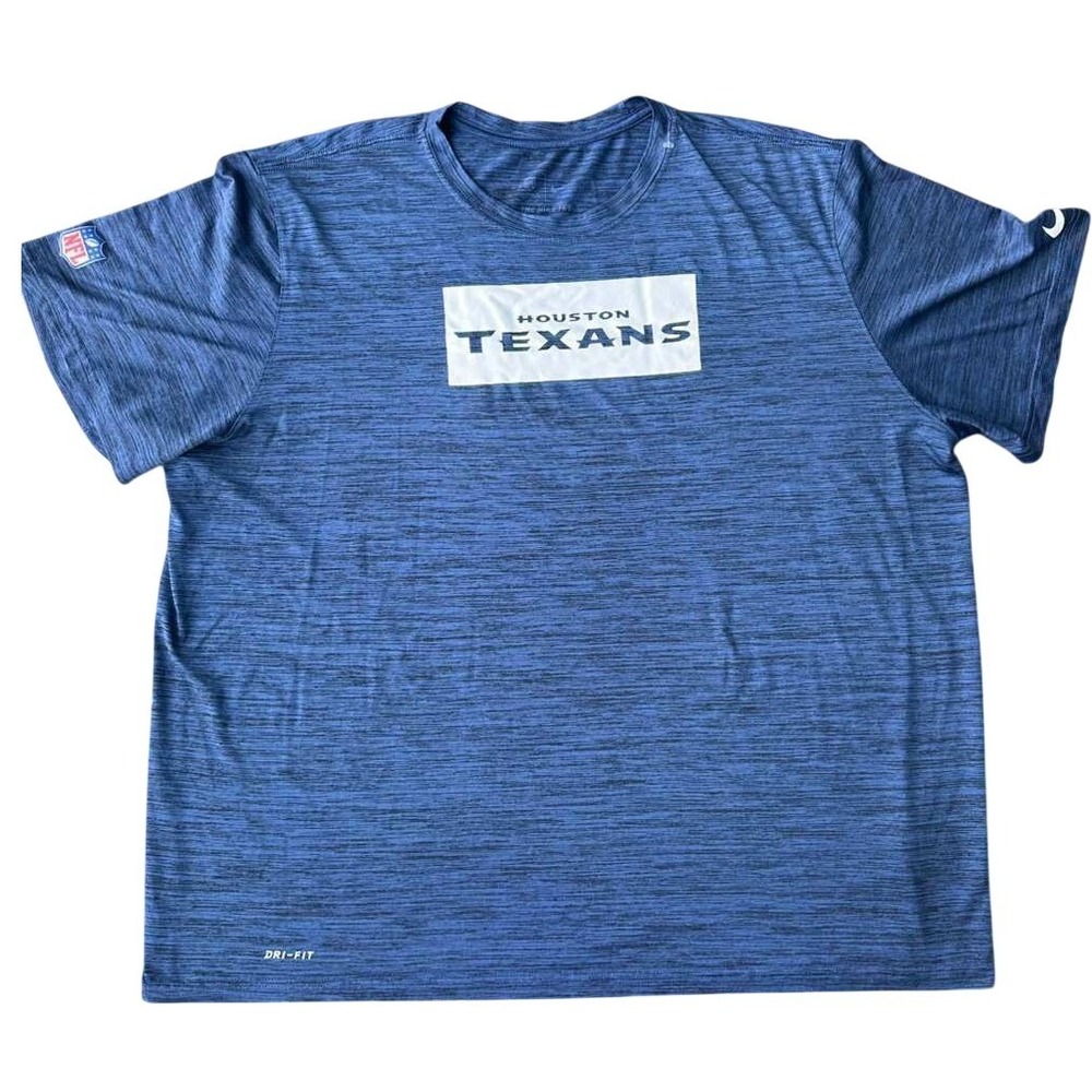 Nike Houston Texans Wordmark Essential Dri-FIT On-Field Shirt Mens 3XL Navy NFL